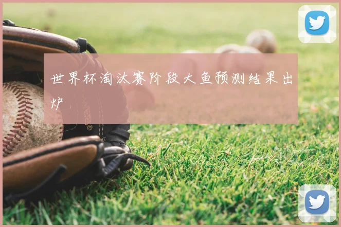 世界杯淘汰赛阶段大鱼预测结果出炉